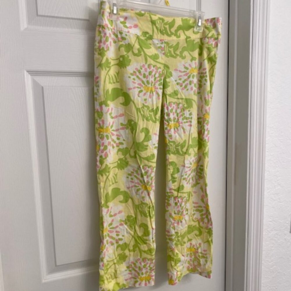 Lilly Pulitzer Jubilee Grayson Lilly in the Leaves Pants Size 4